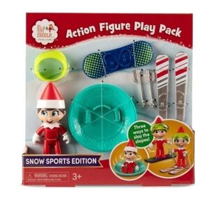 Elf on the shelf action figure snow sports set NIB